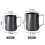 Milk Pitcher Matte Black Stainless Steel 500ml 7