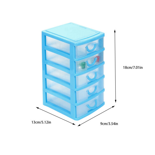 Plastic Drawer Organizer Clear Stackable Storage Box 2