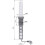 Emuca Vertical Liftable Multiconnector, EU, Painted in black, Plastic and Aluminium. 3