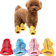 Meidiya Mesh Dog Shoes Breathable Anti-Slip Small Dog 4-Pack