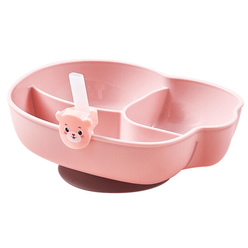 Homeer Kids Tableware Set Non-Slip Suction Plate with Lid 1