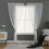Floral lace sheer curtain panel white 29.5x78.7 in 1