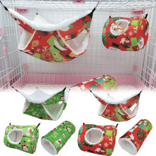 Meidiya Small Animal Hammock Plush Hanging Nest for Hamster