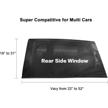 Car Front Window Sunshade Breathable Mesh 2 pcs