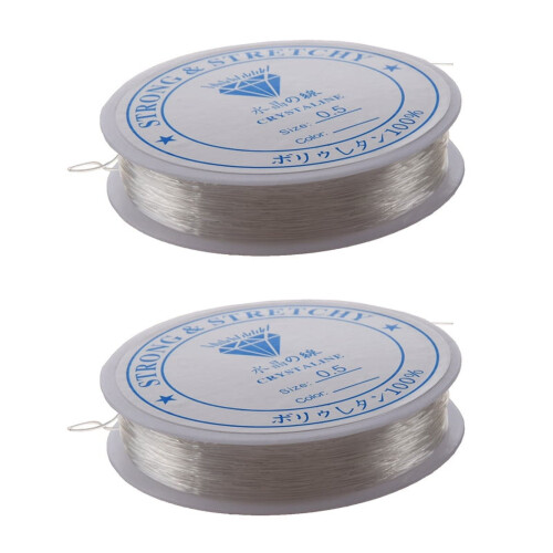 Beading Thread Cord Crystal Clear 20m  2