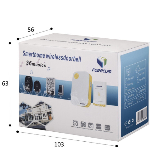 Smart Wireless Doorbell with Chime 1
