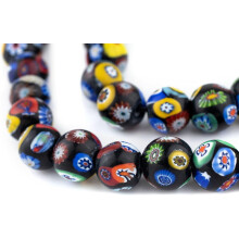 Millefiori beads round 14mm