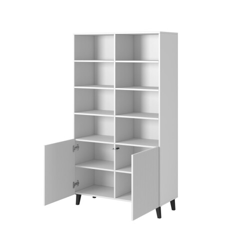 Shelving unit PAFOS 100x40x176.5 cm white matt 1