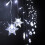Christmas Snowflake Window Curtain Lights 96 LED 11.5ft 1