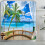 Ocean Tropical Island Shower Curtain Polyester 72x72 1