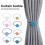 Pink Curtain Holders Polyester 2Pcs 1