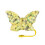 Pink silicone straw plug with butterfly decoration 10mm 8