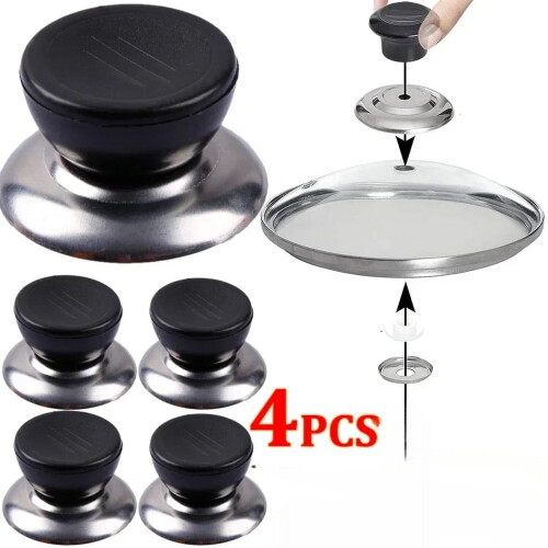 Kitchen Cookware Handle Cover Glass Bottom 4 Pieces 1