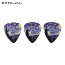 Guitar Pick Set Acoustic Electric Bass 3 pcs 0.46/0.71/0.96