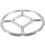 Stove Burner Ring Wok Rack Replacement Alloy Silver 2