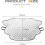 Front windshield - HVSUDGFYASDGFUYSD - E382DFBLZYB001 - 190x126 cm - Multi-layer aluminum/polyester - Sun/wind/snow protection 3
