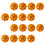 Basketball Pencil Sharpener Hand-Crank Orange 16pcs 1