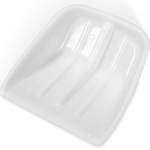 Plastic shovel head replacement for snow grain feed use