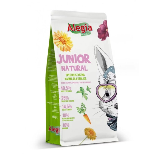ALEGIA Junior Natural - rabbit food - 650g 1