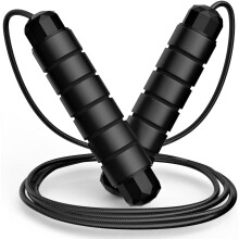 Speed Jump Rope with Ball Bearings Adjustable Steel Cable