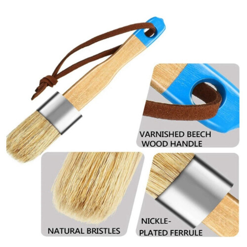 Bristle Brush Wooden Handle 3 pcs 1