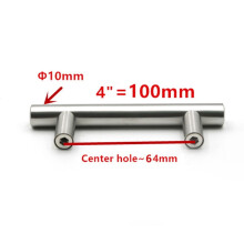 GLFSIL stainless steel T-type drawer pull 2–14 inches