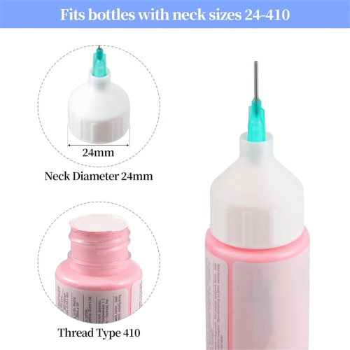 Precision Applicator Caps for 2 oz Acrylic Paint Bottles 12 1