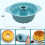 Gray Silicone Cake Pan Non-Stick Fluted Tube Design 3