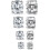 Stainless Steel Magnetic Stud Earrings Non-piercing CZ 4 3