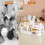 Makeup Organizer White Clear Drawers Large Capacity 4