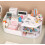Makeup Organizer White Clear Drawers Large Capacity 5