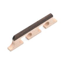 Maple and Ebony Banjo Bridge 3-Footed for 4-6 String