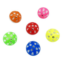 GHYJPAJK Kattleksak Bell Ball med klockringar Lekande Tugga Skallra Klösboll Plast