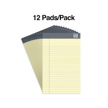 TRU RED notepads narrow ruled 5 x 8 in canary 50 sheets