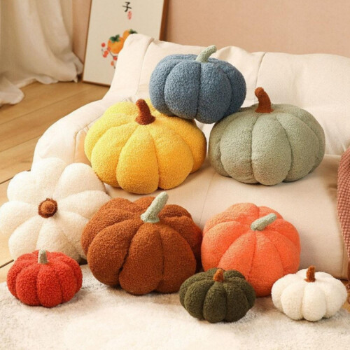 Pumpkin Throw Pillow 11x7.5 Inch 3D Fall Decor 1