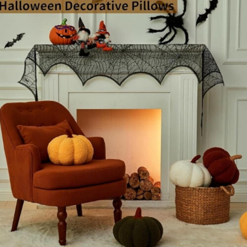 Pumpkin Throw Pillow 11x7.5 Inch 3D Fall Decor 2