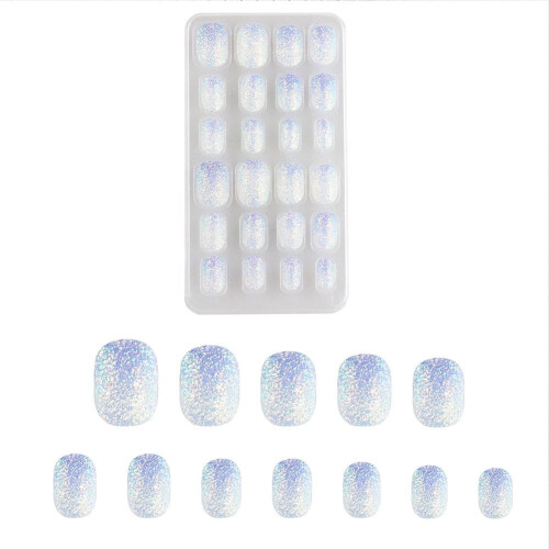Sparkling false nails for kids, 24 pcs