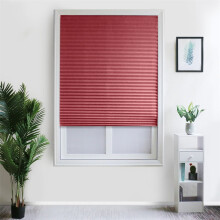Cordless blackout paper pleated shade 59 in x 35 in