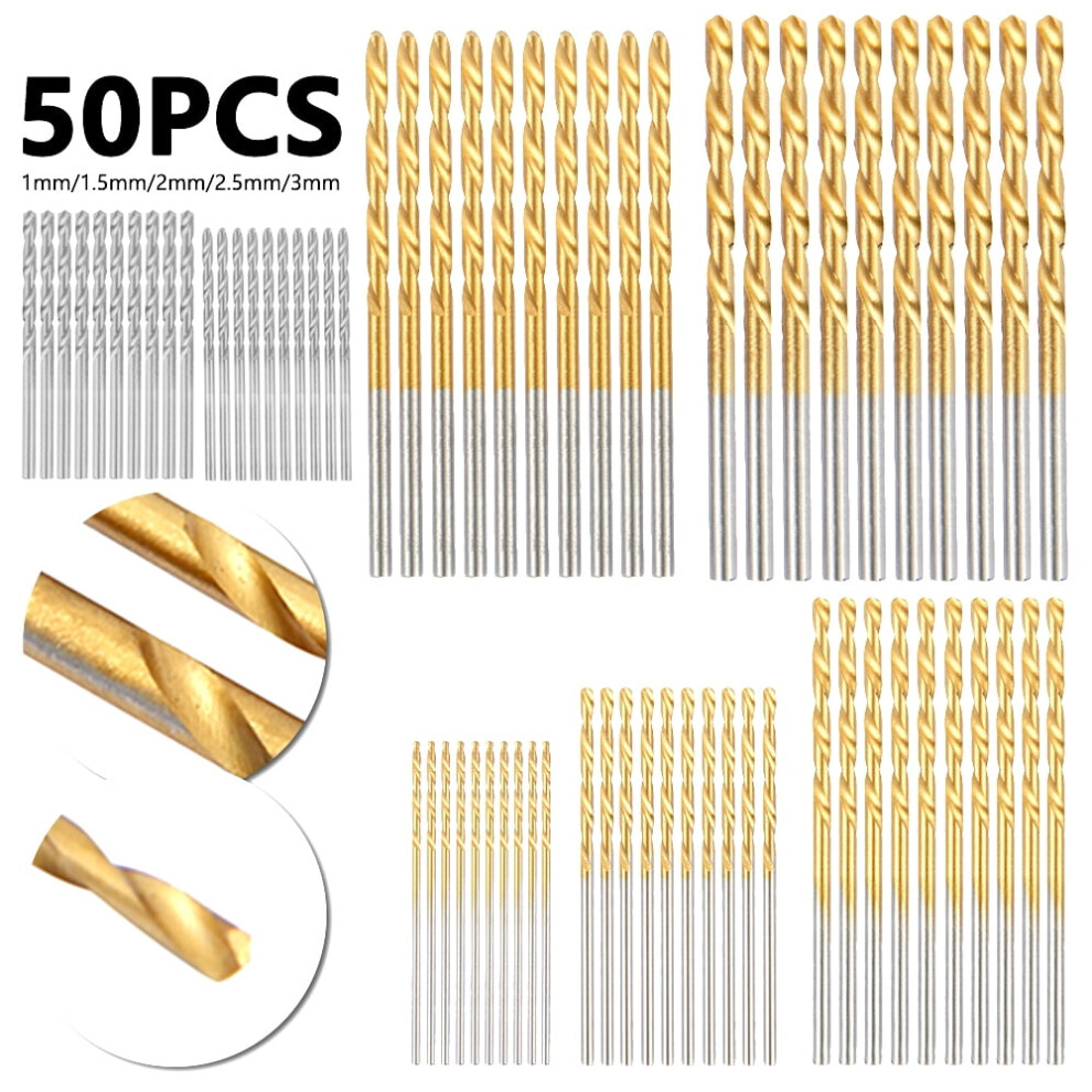 Titanium-Coated Drill Bit Set Hss 100Pcs 1Â3Mm 9314556530579