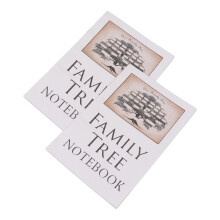 Family Tree Notebook Double-Sided 16 Pages 2pcs