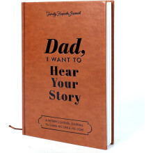 Leather Father's Day Journal with Gold Edges and Ribbon