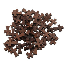 Wooden Handheld Prayer Cross Unfinished 50 Pieces