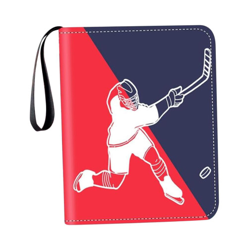 Card Collector Binder with 400 Pockets Red Blue 1