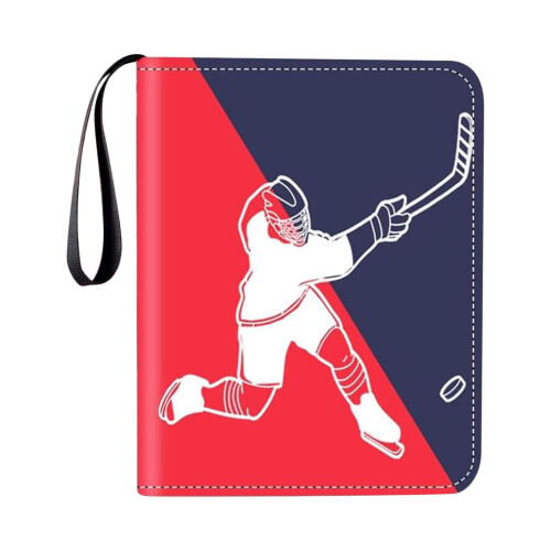 Card Collector Binder with 400 Pockets Red Blue 2