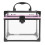Gardenne clear makeup case with handle and lock, large 1