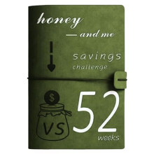 52 Week Money Saving Challenge Binder Inserts A5 Green