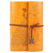 Refillable A6 leather notebook journal for writing and