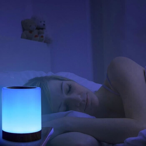 Dimmable touch-sensitive LED bedside lamp - SURENHAP - Rithok - 3 brightness levels - adjustable colors 1