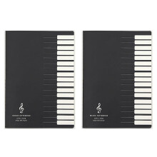 Gear Go Music Notebook Black 32 Pages 2 Pack