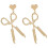 Scissor Earrings for Women Statement Studs 1 Pair 1